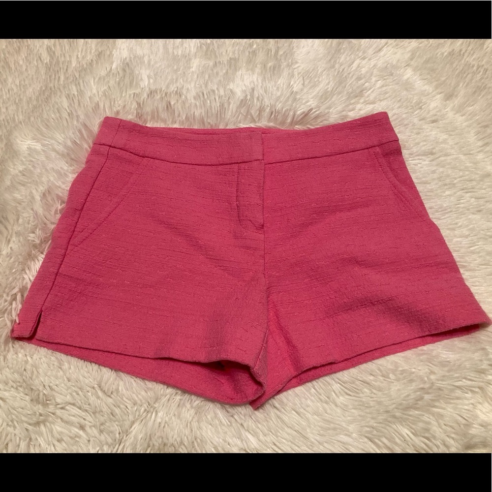 Trina Turk Pink Textured Shorts